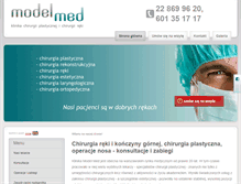 Tablet Screenshot of modelmed.pl